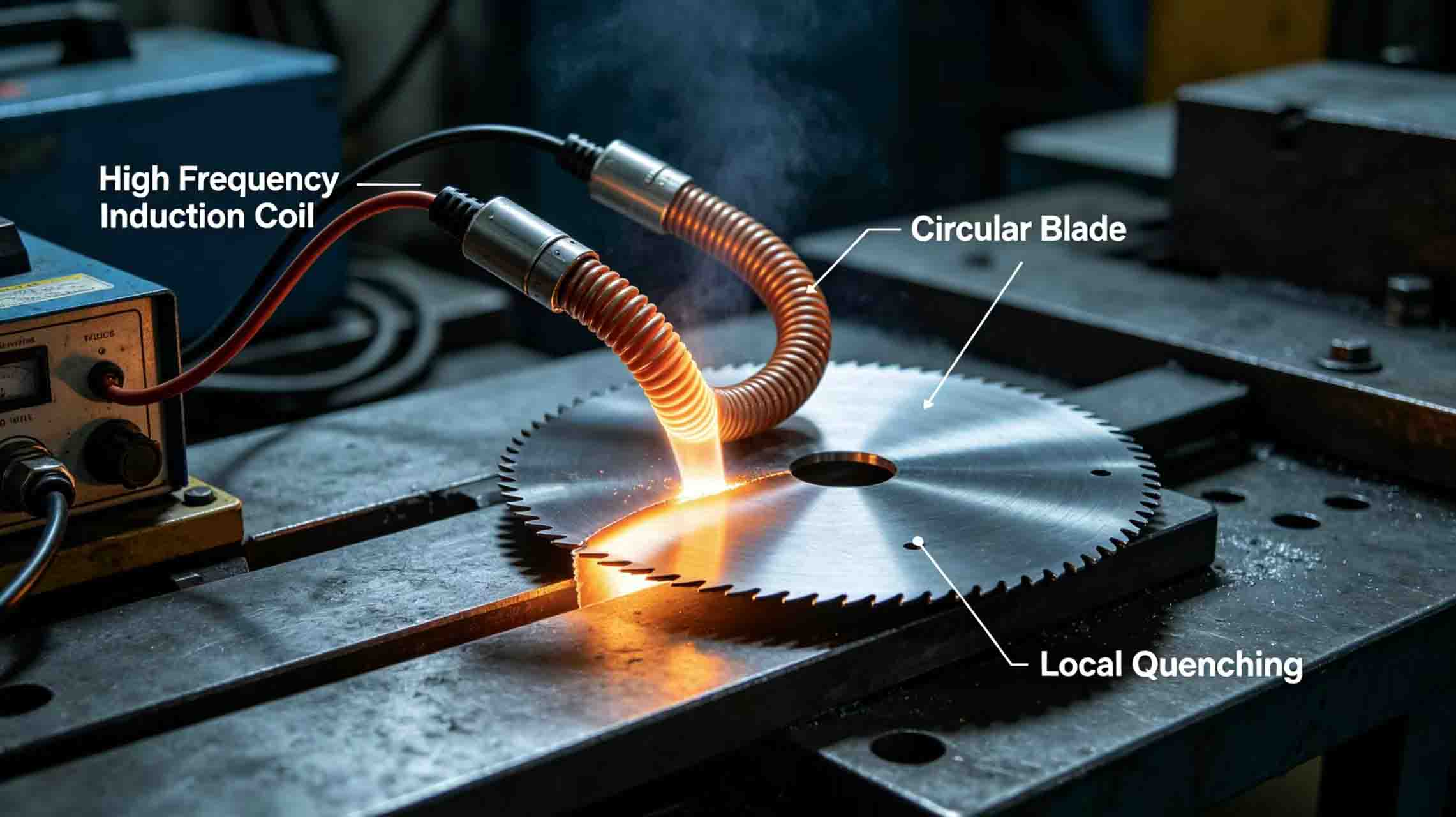 Local heating quenching image Local heating quenching image