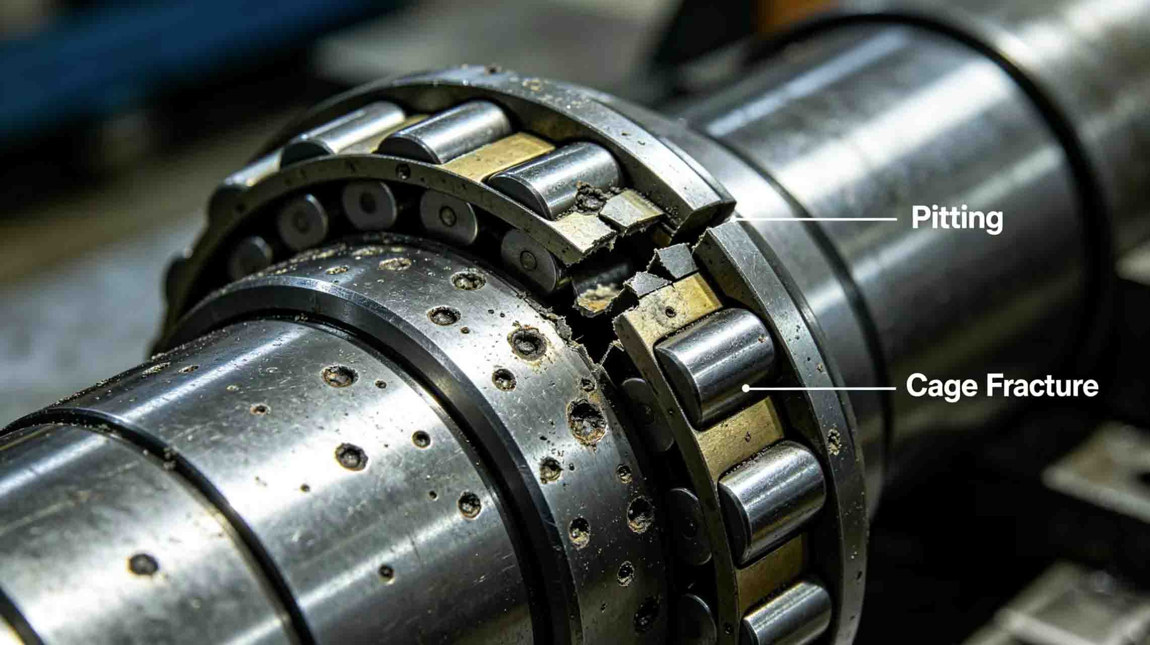 Bearing damage image Bearing damage image