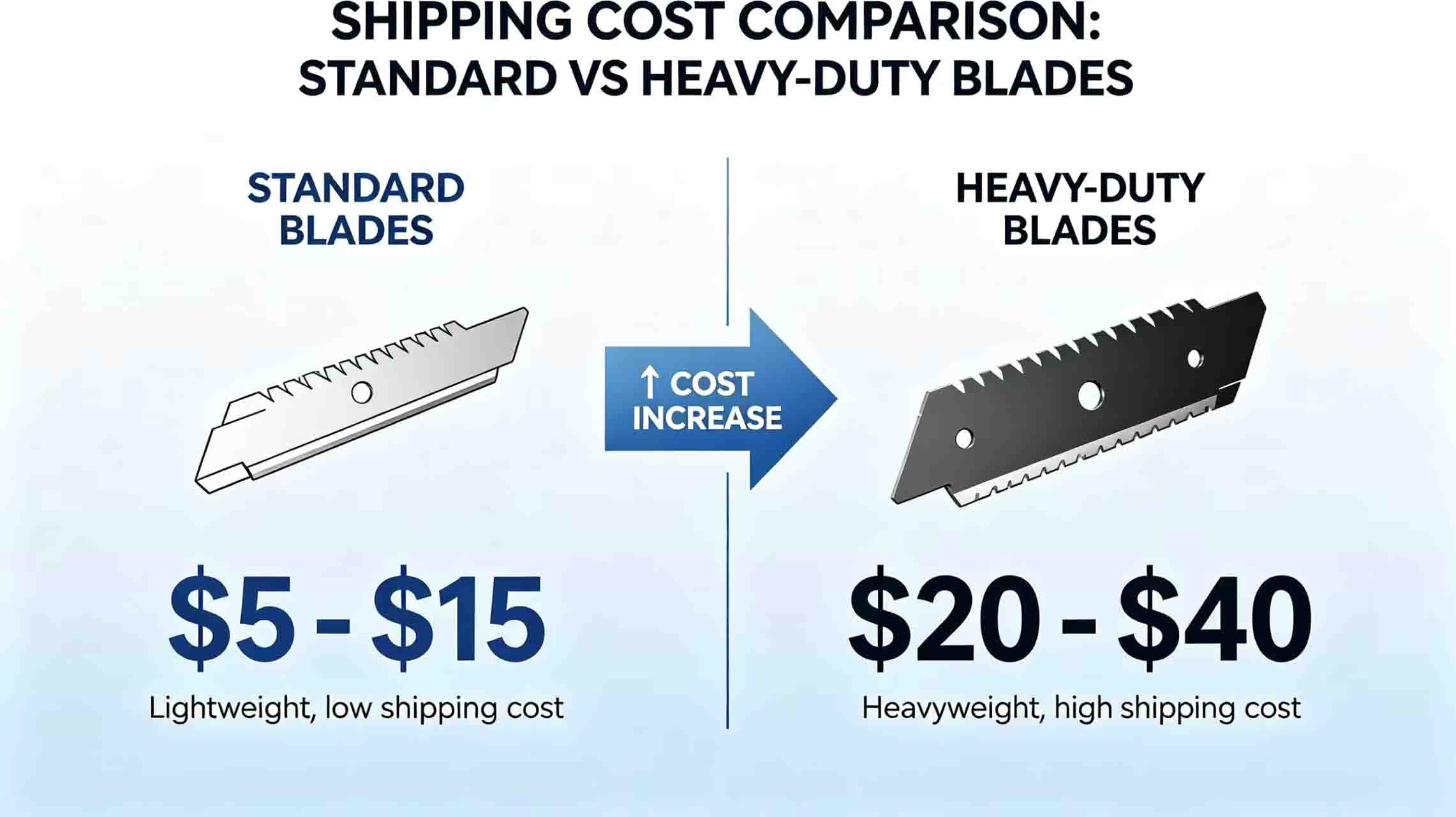 Shipping cost comparison image