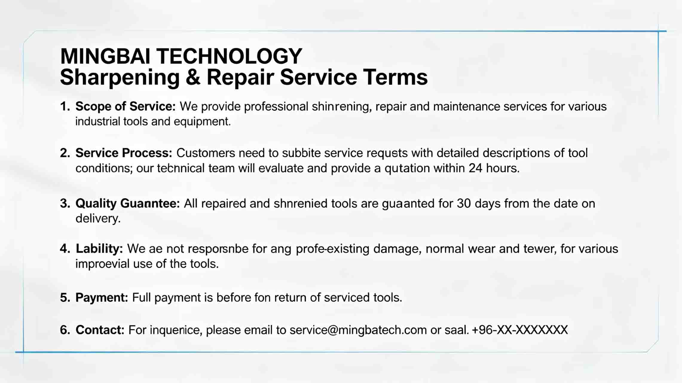  Mingbai resharpening policy image