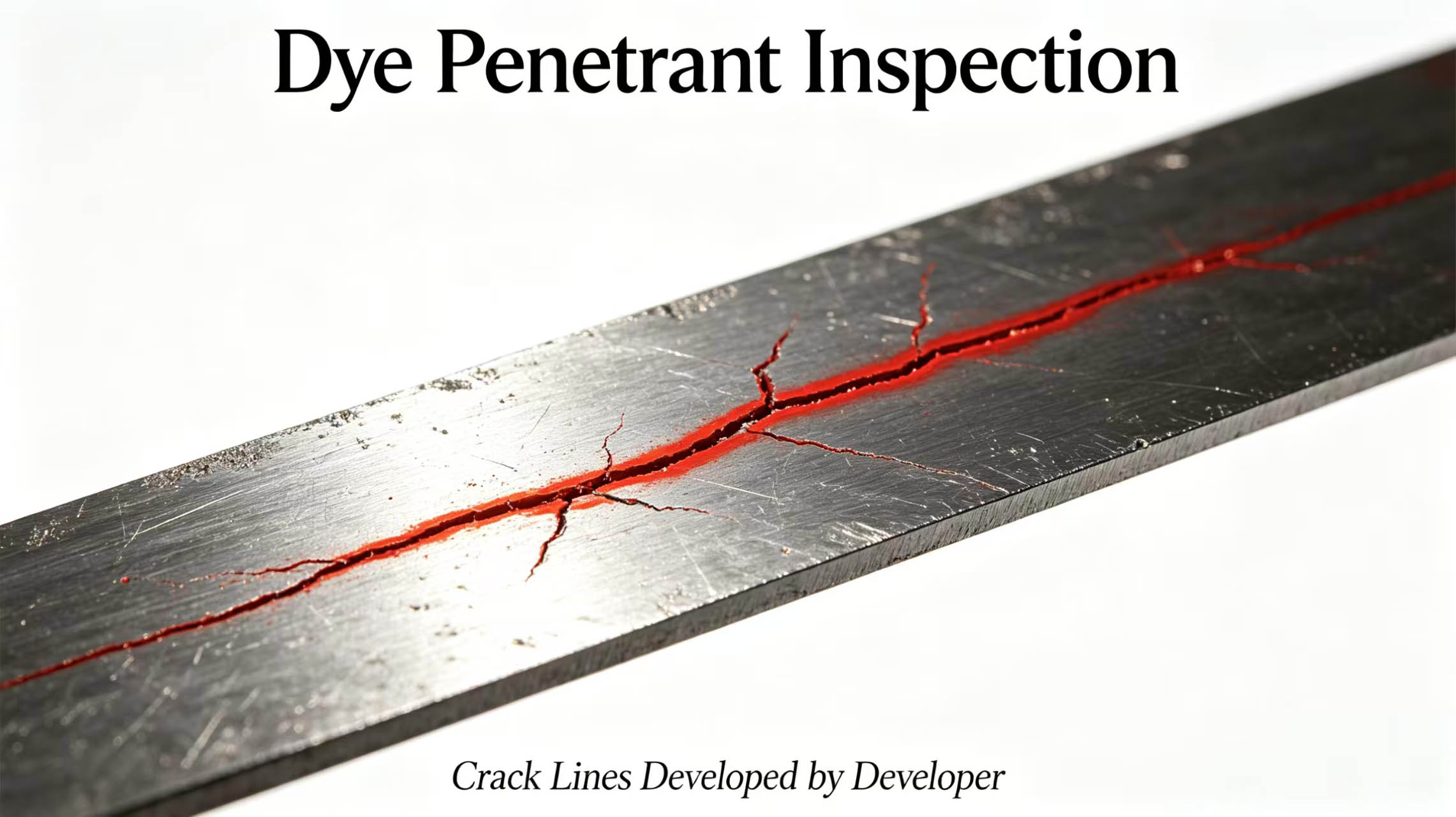 Dye penetrant inspection image
