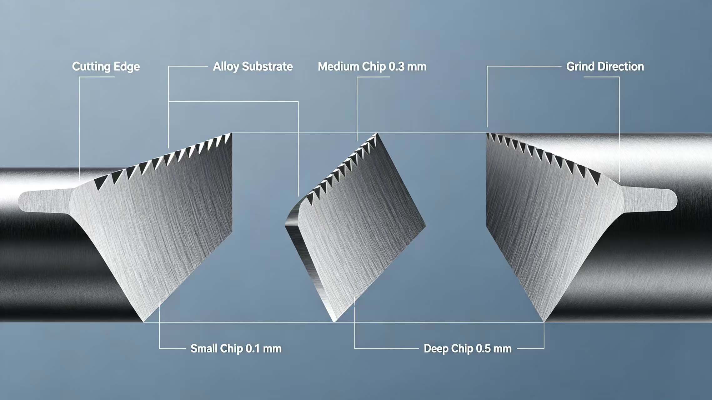 Chipping depth diagram