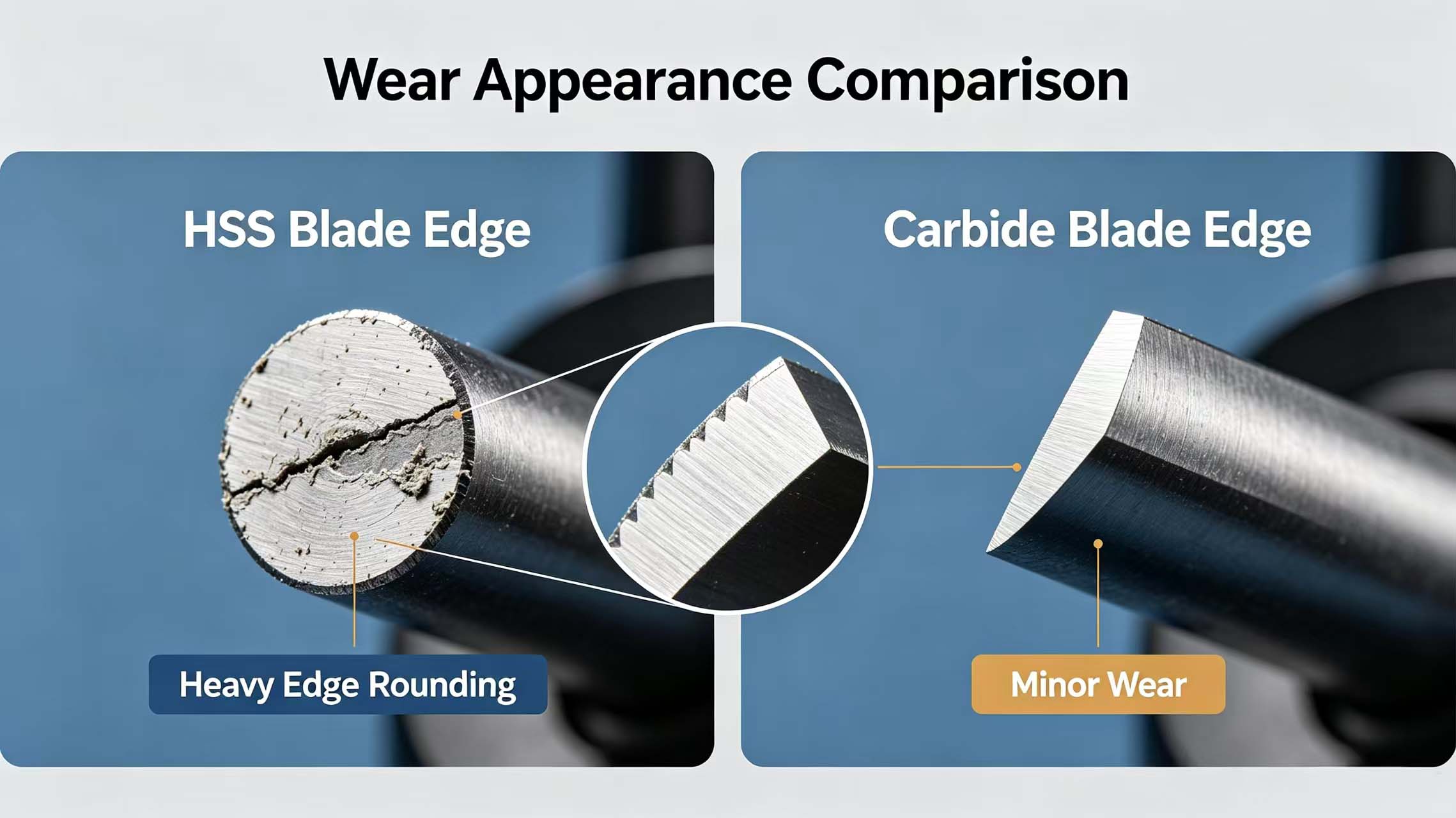 Wear morphology comparison image Wear morphology comparison image